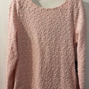 NWT Jennifer Lopez Pink Sequined Sweater